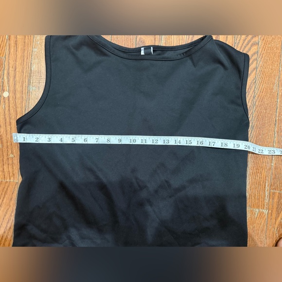 LA Apparel Elegant Black Sleeveless Midi Dress - Picture 6 of 9